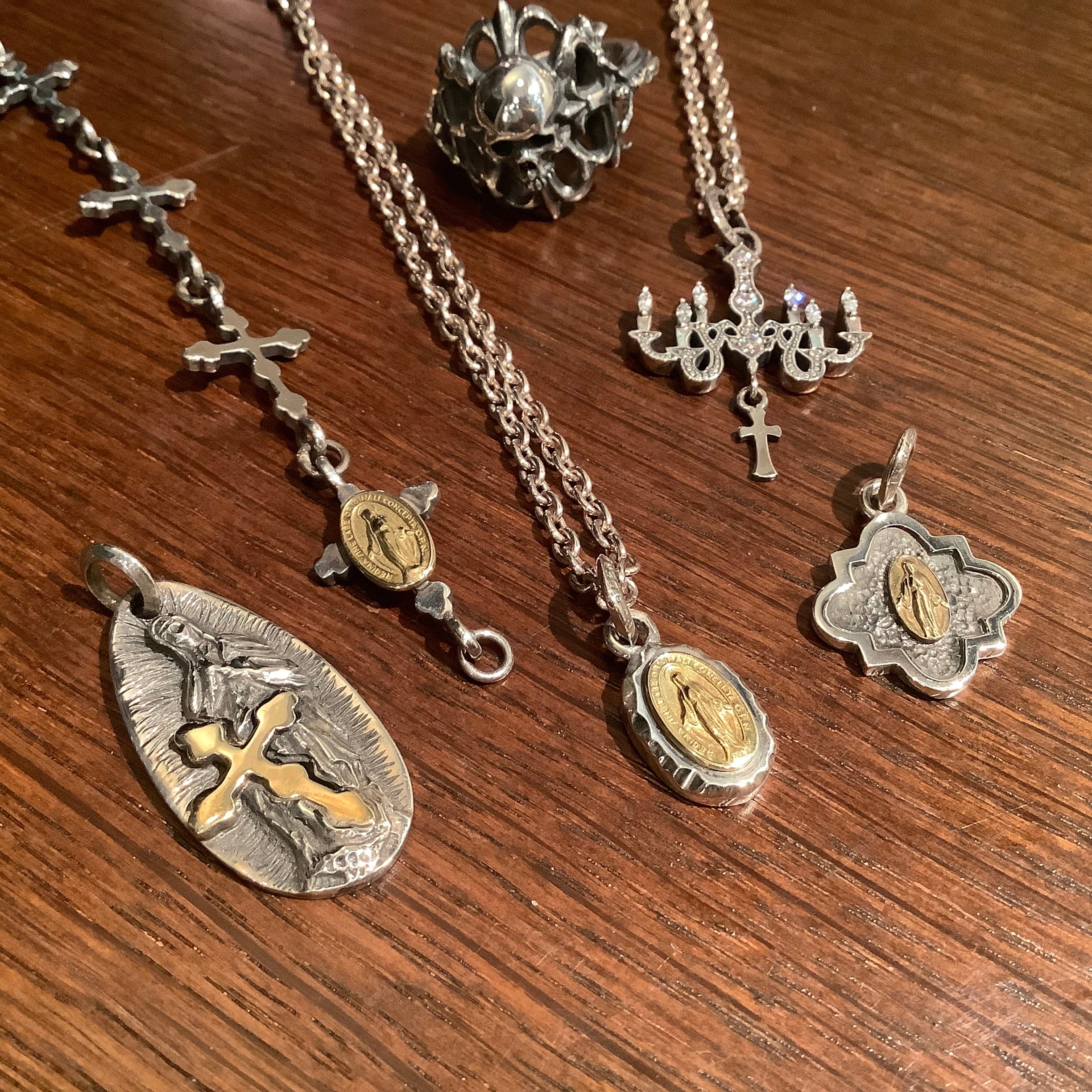 十字架ペンダント ネックレス バーデンオブプルーフ ジーザスマリア