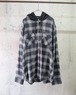 cotton flannel hoodie shirt (gray)