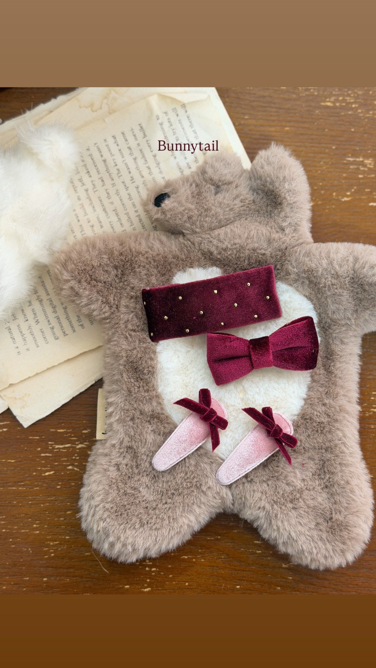 bunny tail［取寄］kirakira hairpin (2ea) 26winter