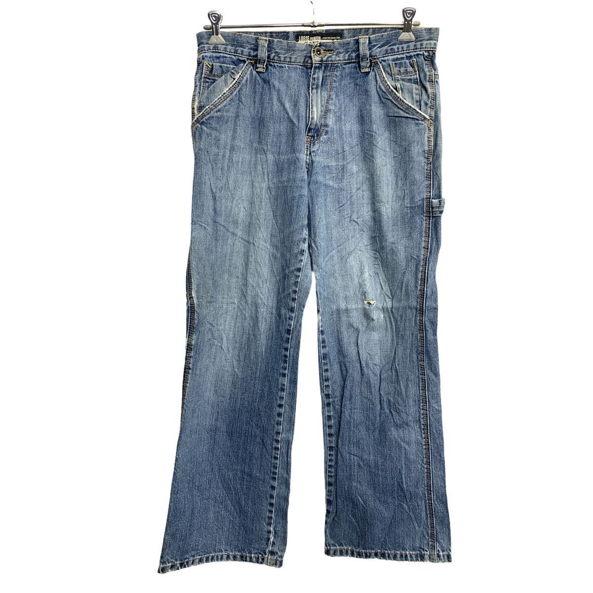 OLD NAVY デニム ペインターパンツ W33 オールドネイビー ルーズ 