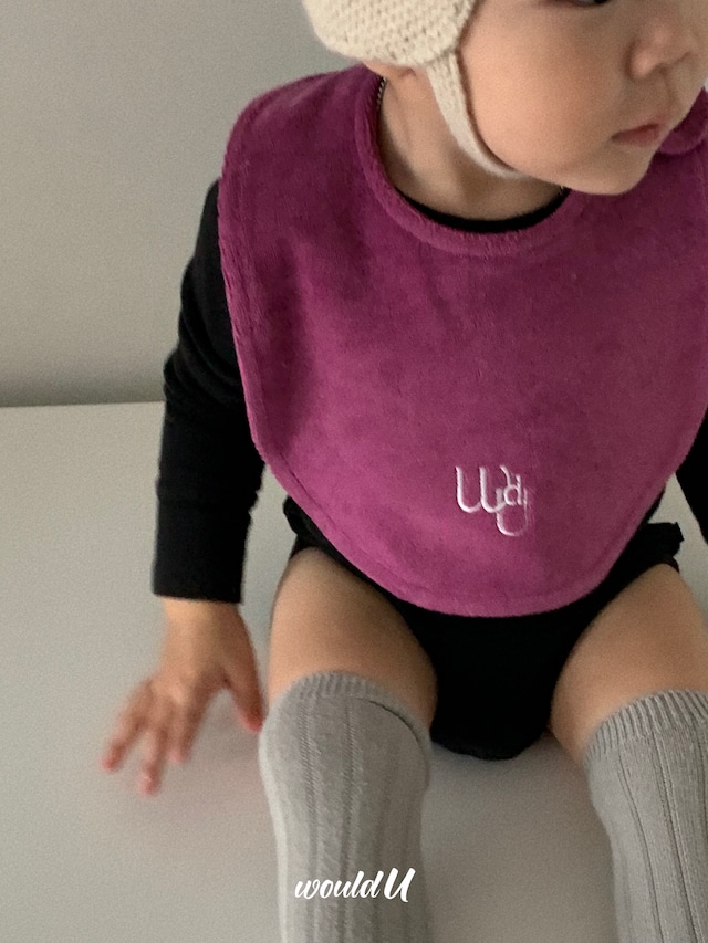 【予約】Would.U 「cloud terry bibs」woulduウッドユー