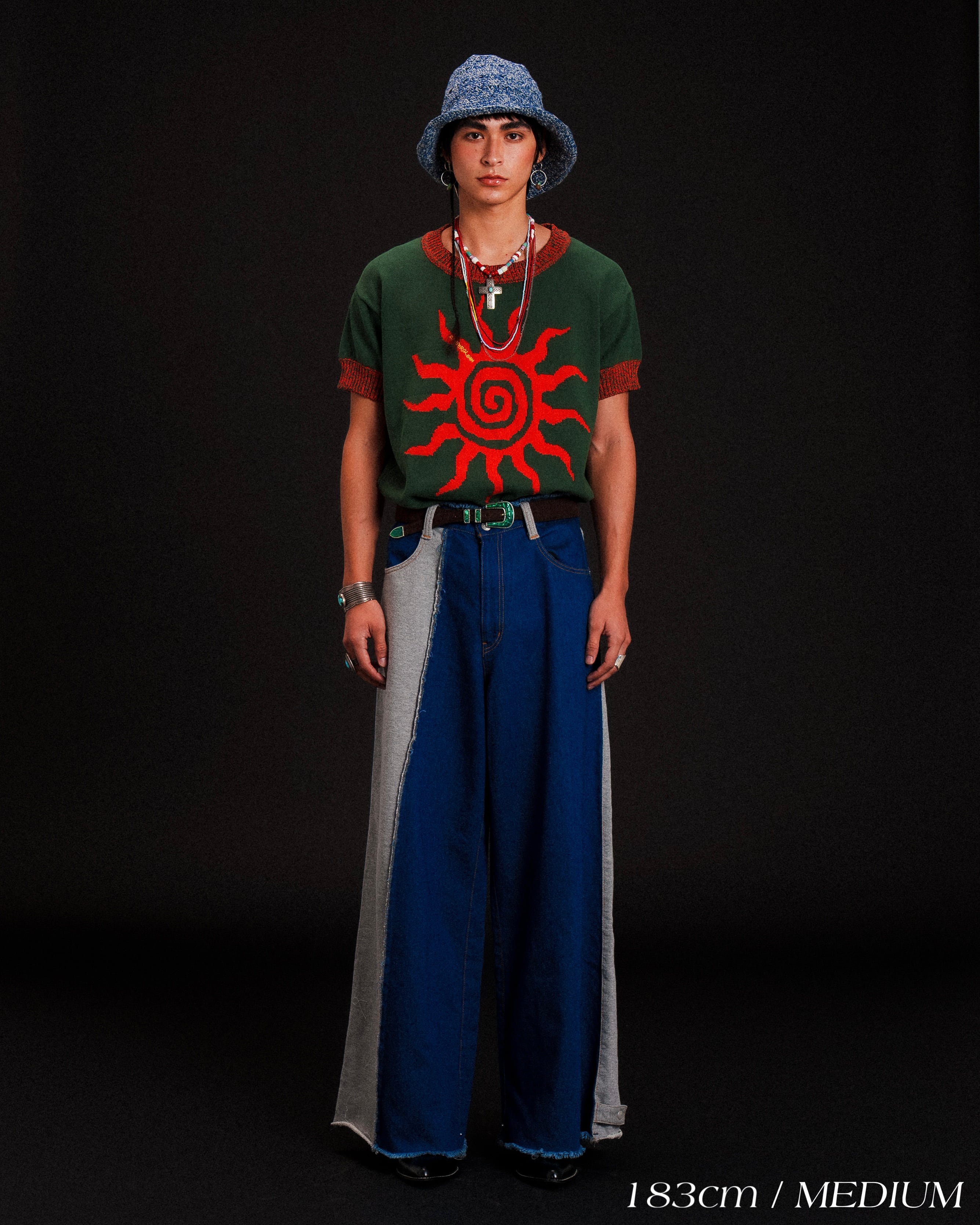 ウッドグリーン|コットンアートサマーニット