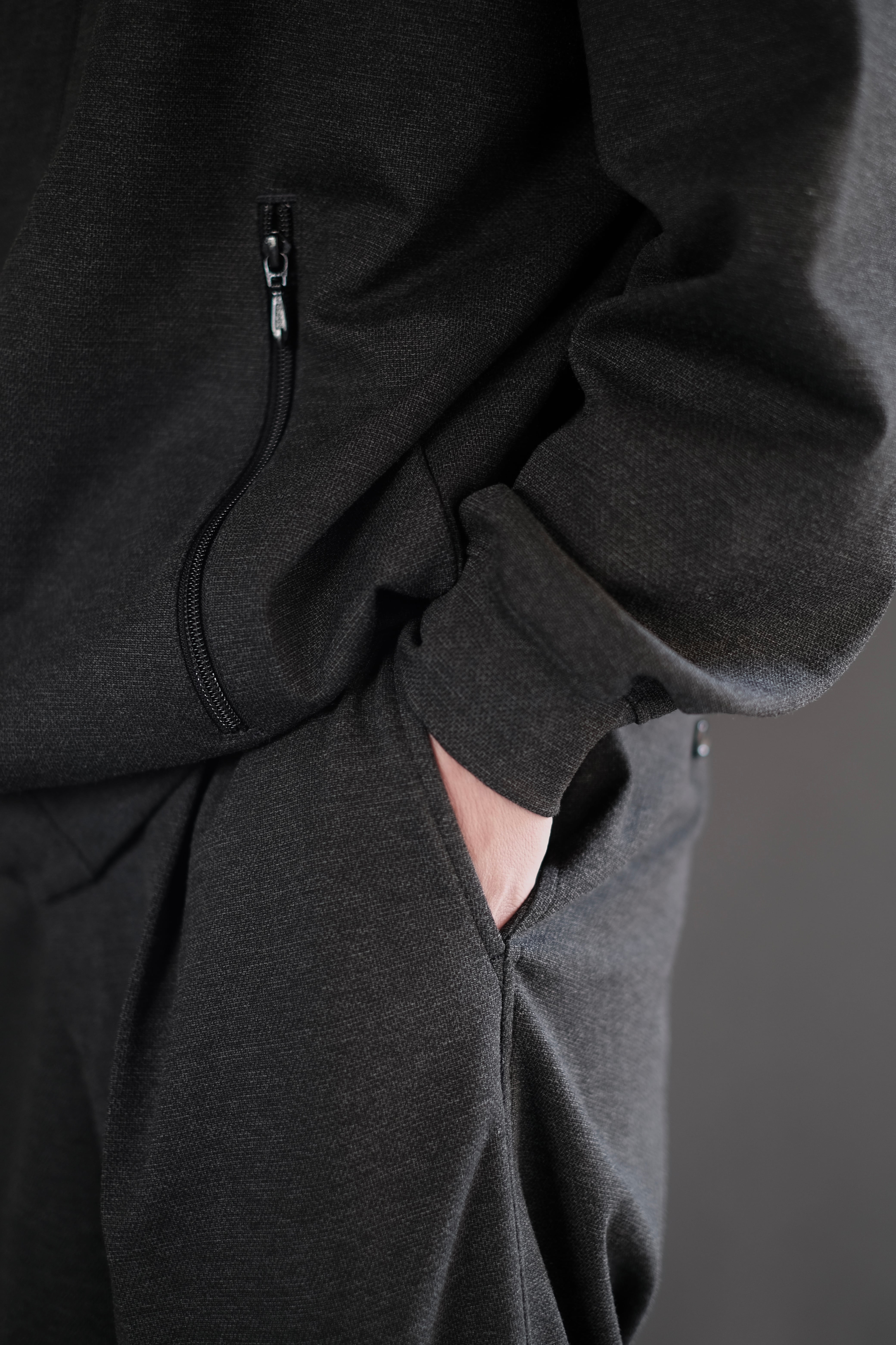Graphpaper / SIDOGRAS Melange Ponte Track Blouson | LIVING