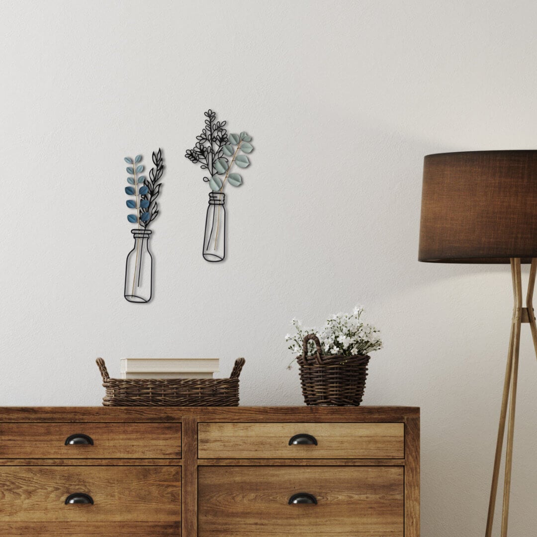 影が映える立体アイアンアート【2枚セット】