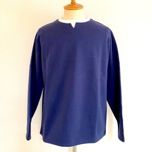 Waffle Fake Layered Skipper Cut & Sewn　Navy