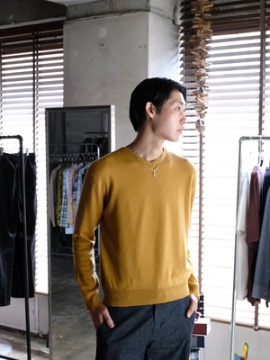 【ENCOMING】 KNITTED V NECK JUMPER