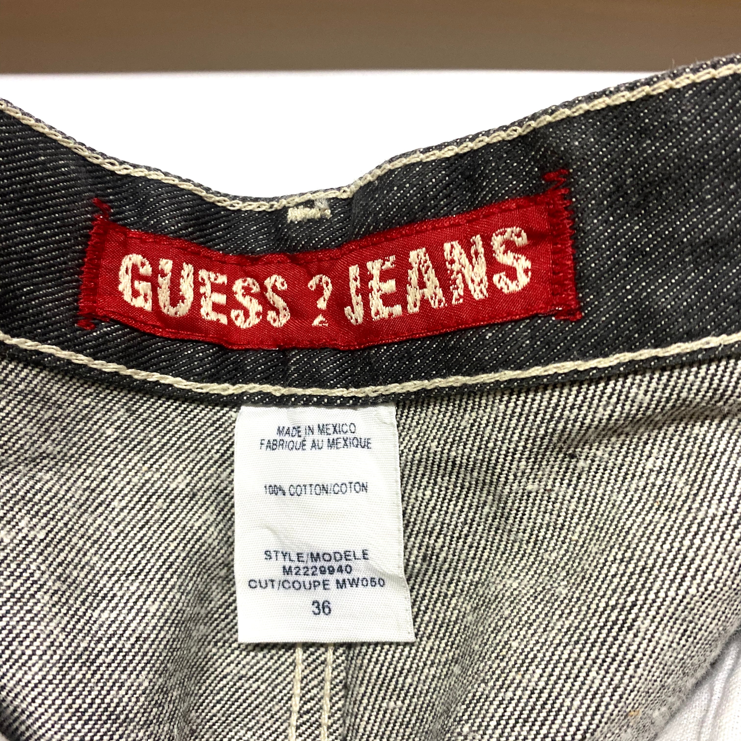 GUESS JEANS ゲスジーンズ 変形 デニムショーツ ハーフパンツ メンズ