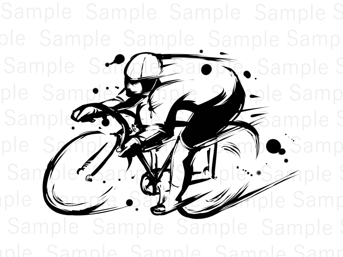 競輪（Curve Sprint） | デジタル墨絵処（Digital Sumi-e Studio）