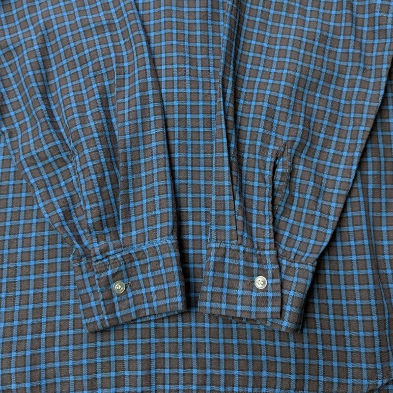 60s PILGRIM Pullover B/D Cotton Shirt (XL) DAN RIVER FABRIC