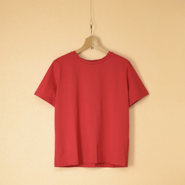 Gauze# ガーゼ　G636　ソリッドＴシャツ・トマト