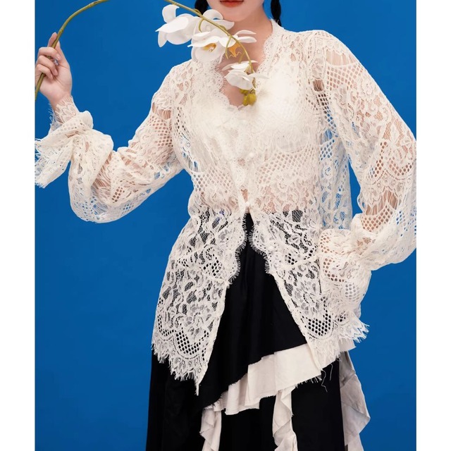 Girly all-lace shirt