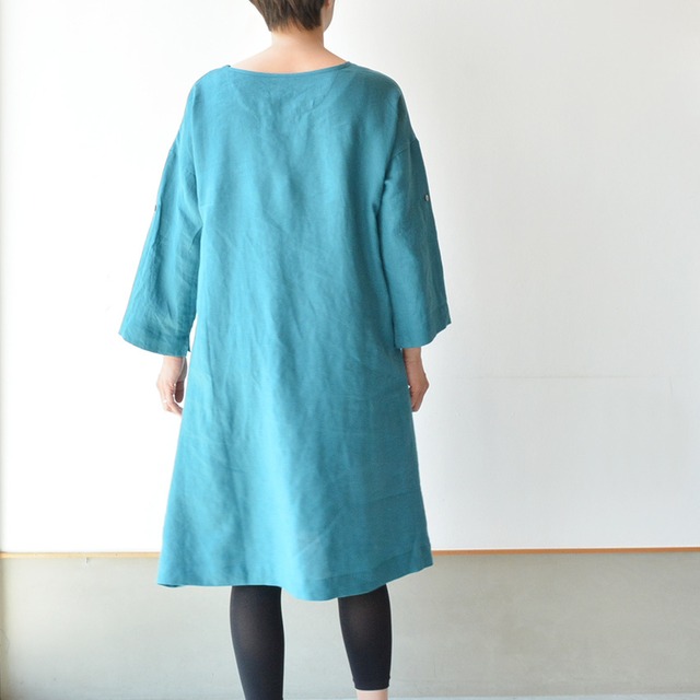 SWARM(スワーム)リネンAラインワンピース(NS-44022)全4色