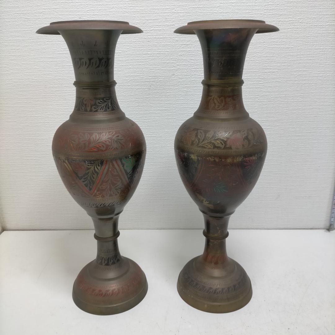 金属製 花器 壺 オブジェ 彫刻模様 アンティーク調 260120-5T 金属製 花器 壺 オブジェ 彫刻模様 アンティーク調 260120-5T | みなと