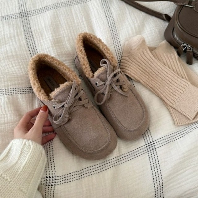 Lace-up soft-sole loafers(SN178)