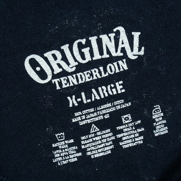 Size【XL】 TENDERLOIN テンダーロイン LONG SLEEVE TEE 2B NAVY ロンT