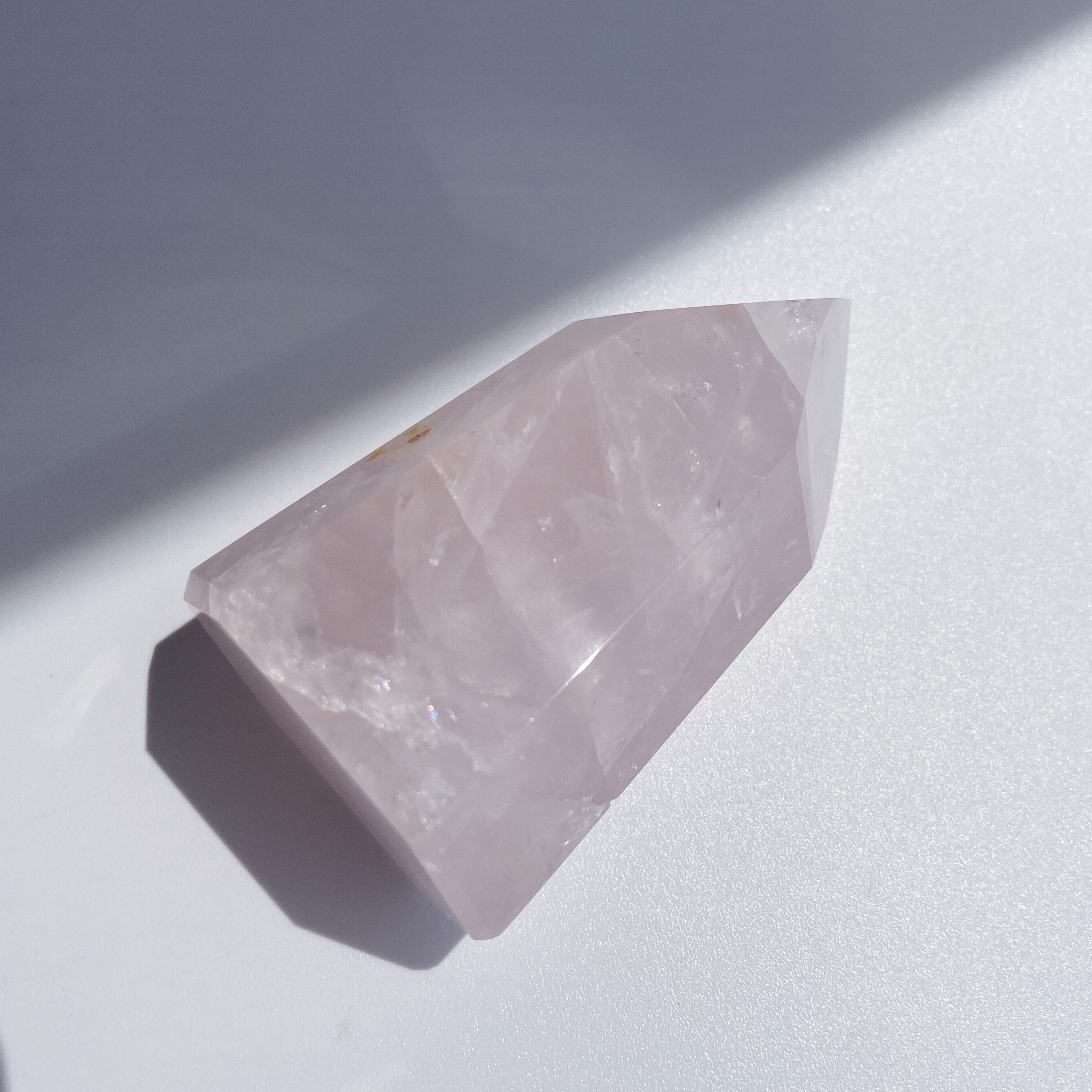 ローズクォーツタワー21◇Rose Quartz Tower◇天然石・鉱物
