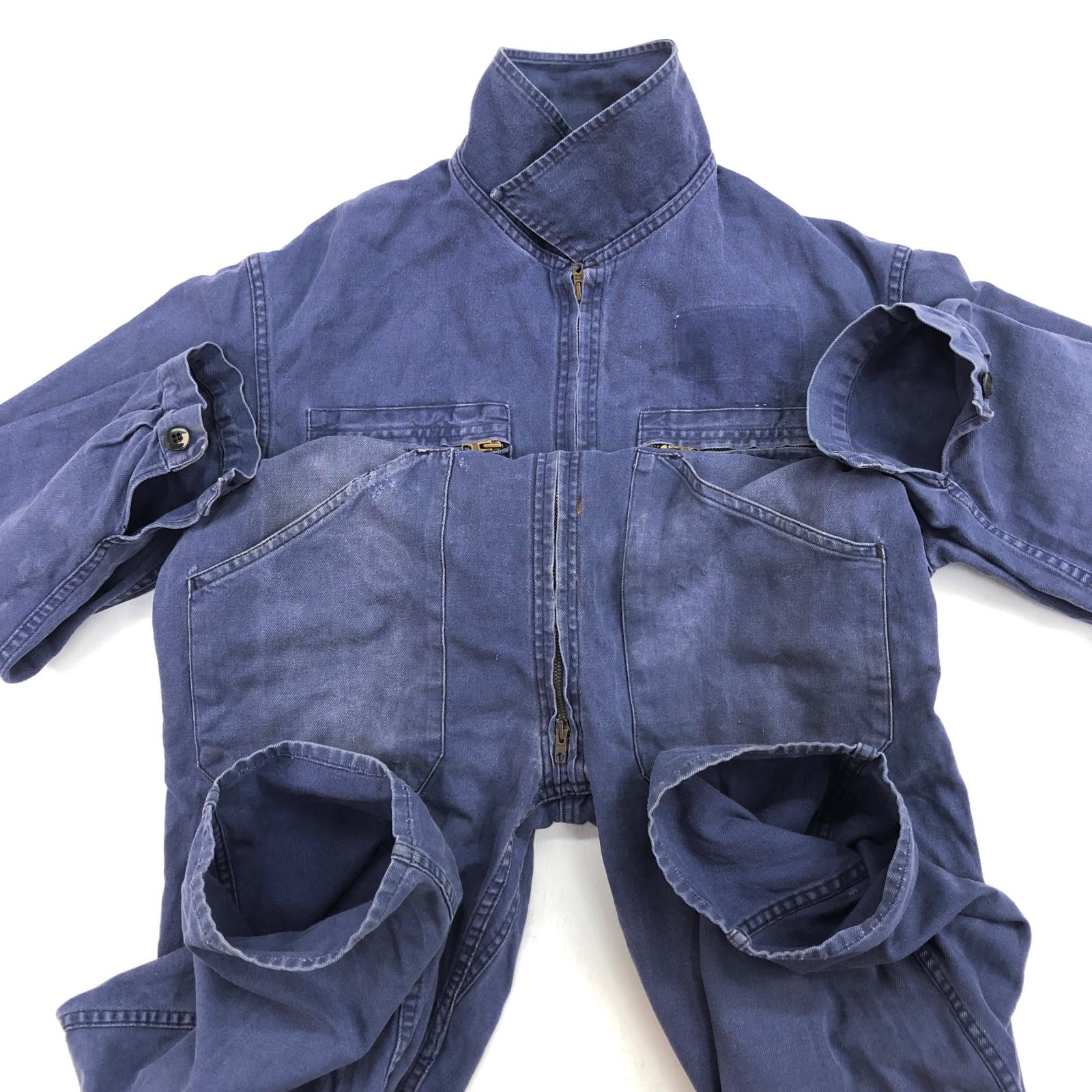UNKNOWN 80- 90年代 FRANCE製 COVERALLS ユーロワーク フレンチワーク