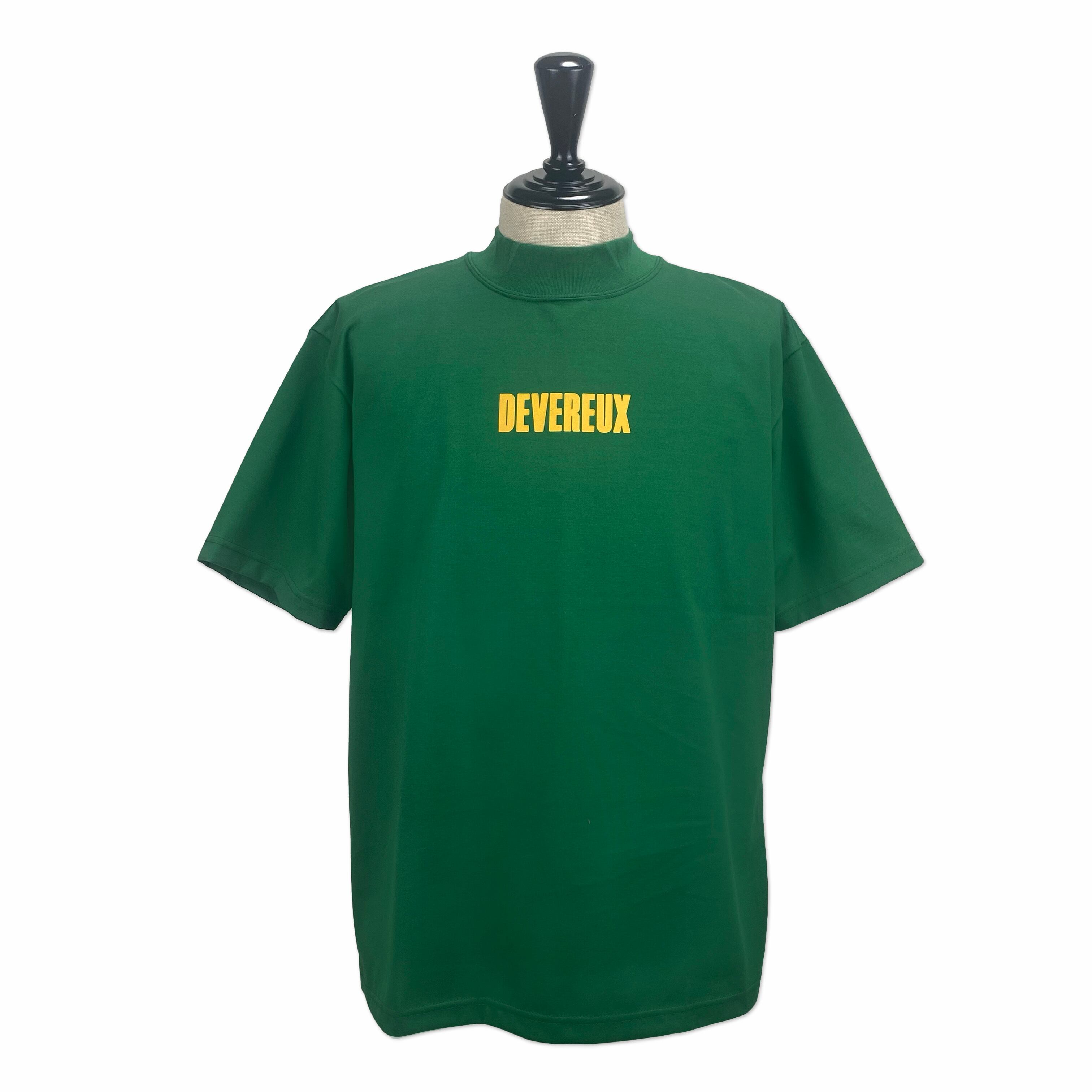 DEVEREUX GOLF】《MEN'S》Logo Assorted モックネックTシャツ (GREEN