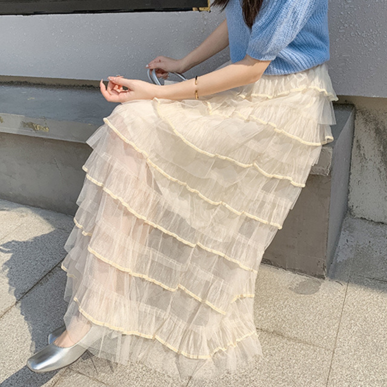 フリル ティアード スカート 10225