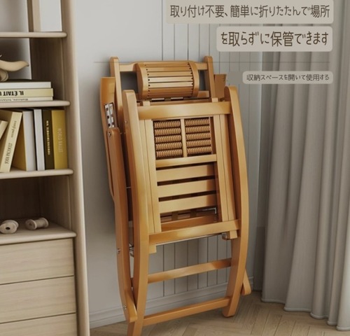 竹素材 リクライニングチェア 折りたたみ 5段階調整 フットレスト付き  デッキチェア ラウンジチェア 天然竹 エコ素材 通気性 リラックスチェア アームレスト付き 省スペース 収納便利 ナチュラル おしゃれ 夏用 涼しい