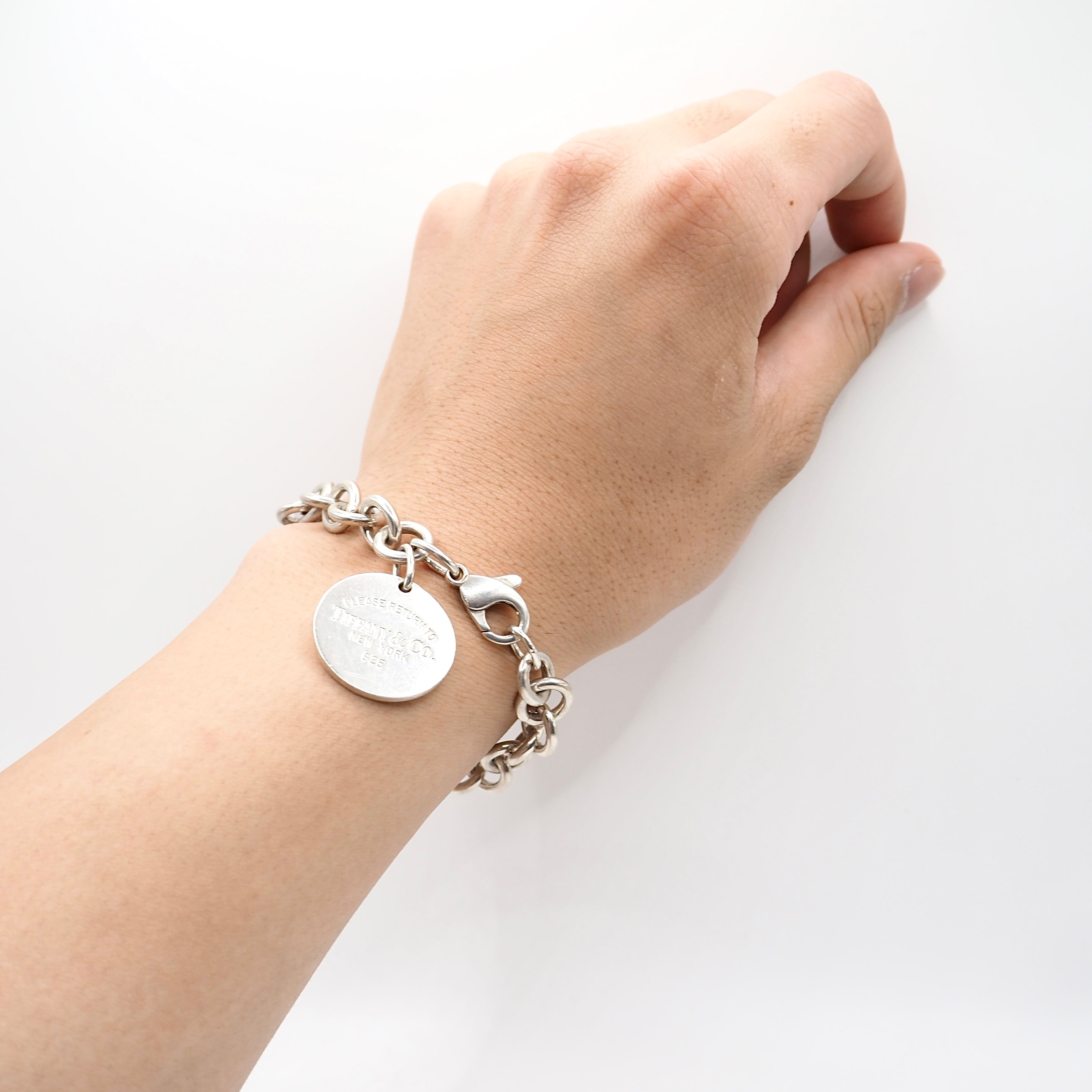 Tiffany&Co. リターントゥ ラウンドタグ ブレスレット シルバー925