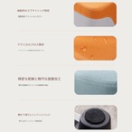 スツール ロータイプ 高さ23cm オレンジ 正方形 四角 椅子 腰掛け 玄関 リビング イス チェア 足置き オフィス 北欧 おしゃれ