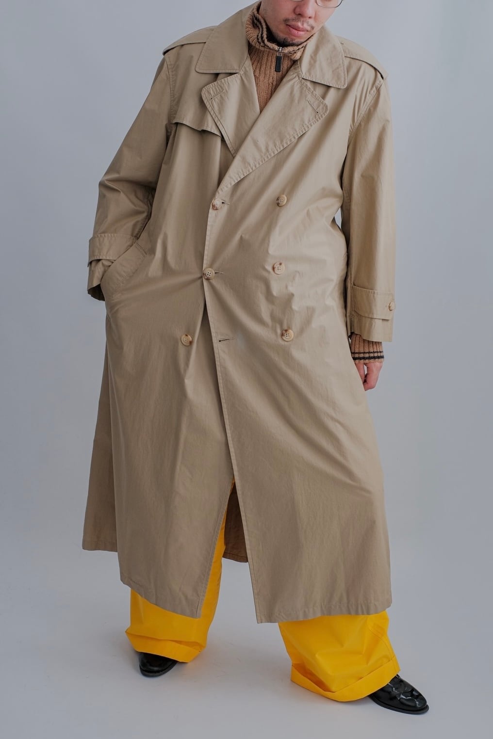 1980s Jean-Charles de Castelbajac wool coat | puzzle