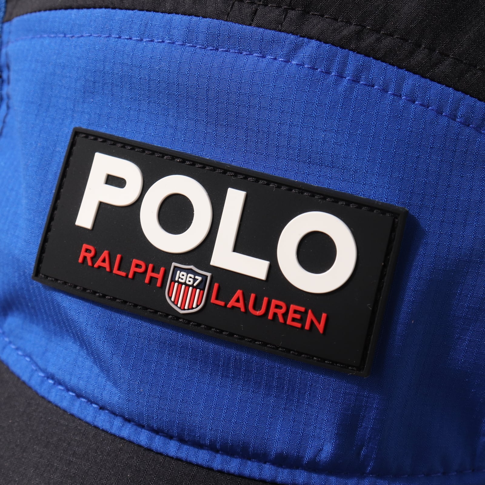 極美品 Polo Sport 5パネル ロングビルキャップ ポロスポーツ 青 