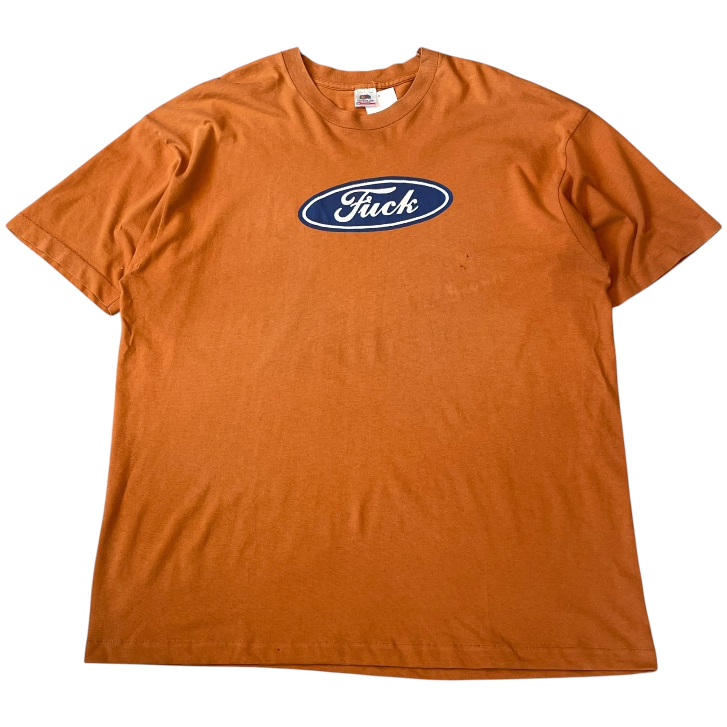 極美品 90s 00s USA製 FORD FUCK リンガー Tシャツ XXL 1990s Ford parody 