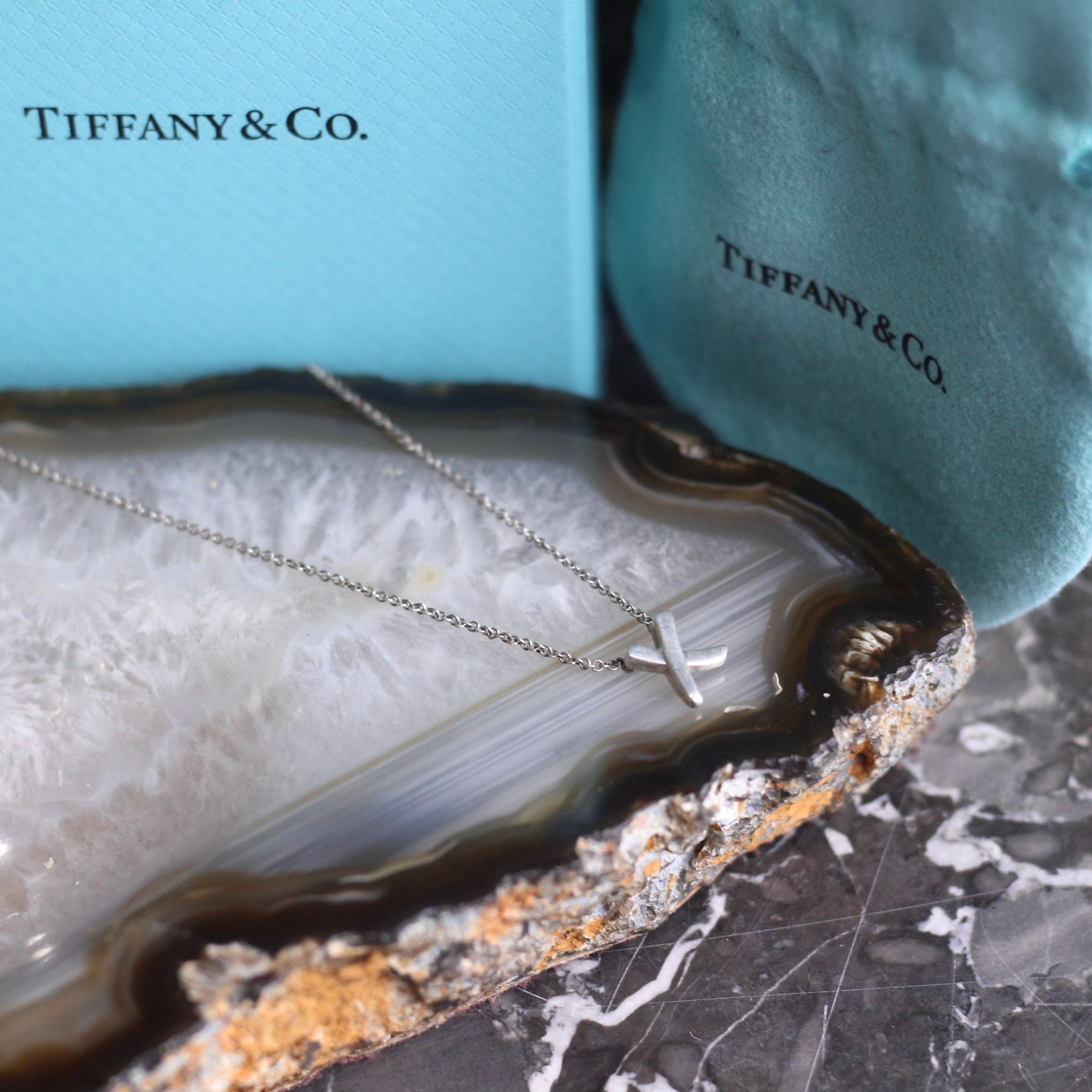 TIFFANY&CO PALOMA PICASSO GRAFITTI X KISS SILVER NECKLACE