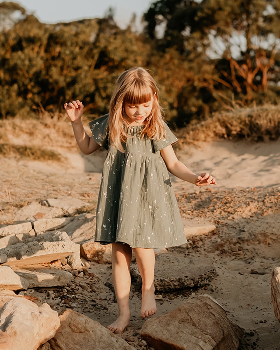 son and daughter　Elwood Dress　コットンワンピース　モスリンワンピース　コットン１００％　子供服　おしゃれな子供服　 輸入子供服　日本未入荷 | Mimi style powered by BASE