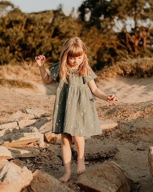 son and daughter　Elwood Dress　コットンワンピース　モスリンワンピース　コットン１００％　子供服　おしゃれな子供服　輸入子供服　日本未入荷