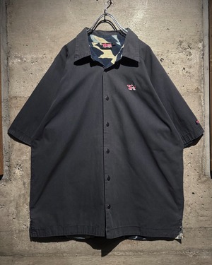 【Caka】Camouflage Switching Vintage S/S Shirt