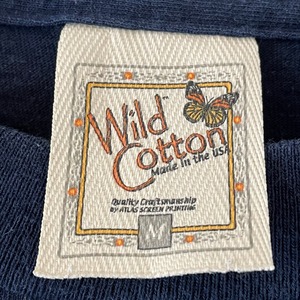 【WildCotton】古着 00s ヴィンテージ 鳥 デザイン Tシャツ シングルステッチ