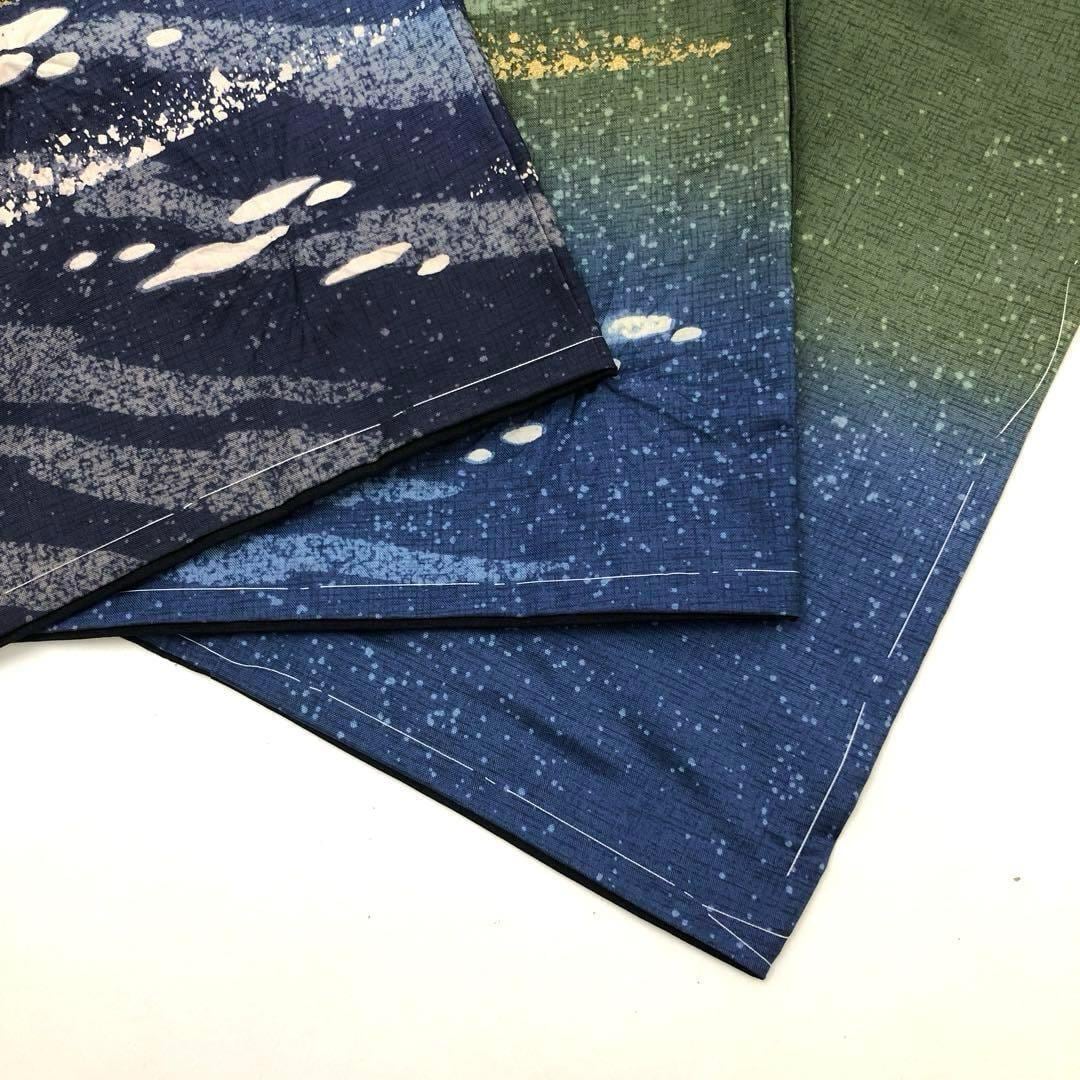 付下げ 本場大島紬 染大島 証紙付 谷口邦彦 霞模様 トールサイズ
