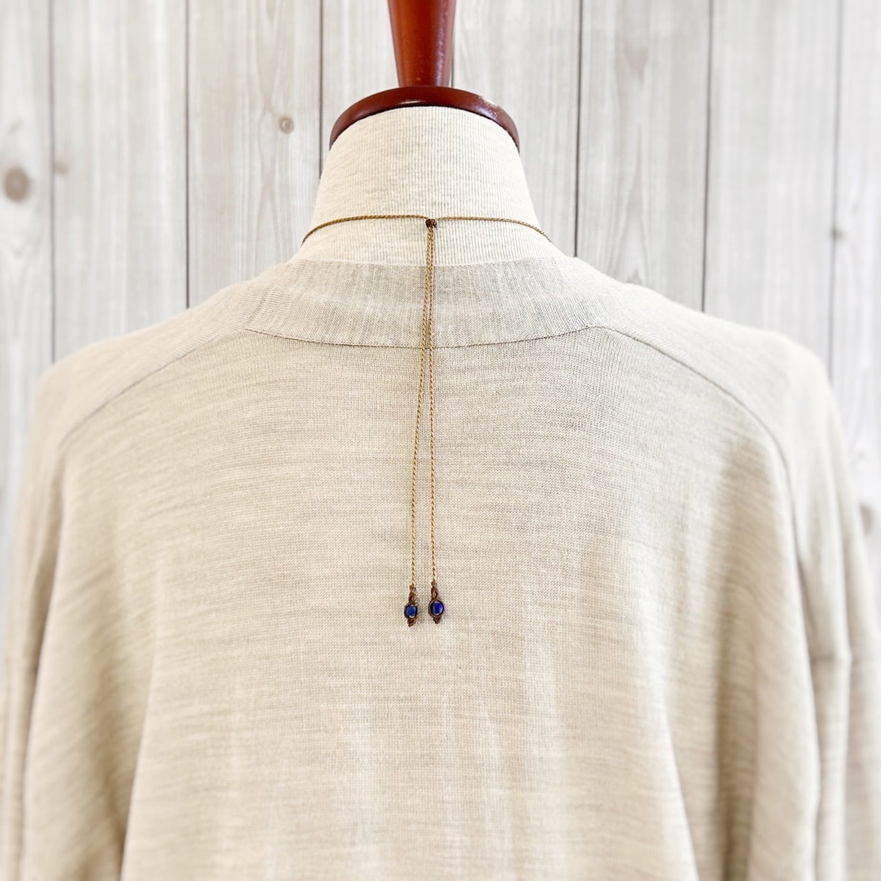 一点物】ターコイズ＋ラピスラズリ連結マクラメネックレス | Natural Style