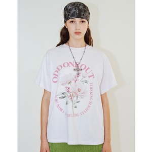 [ODDONEOUT] ODD Flower Circe logo T-shirts_Pink 正規品 韓国ブランド 韓国ファッション 韓国代行 韓国通販 Tシャツ