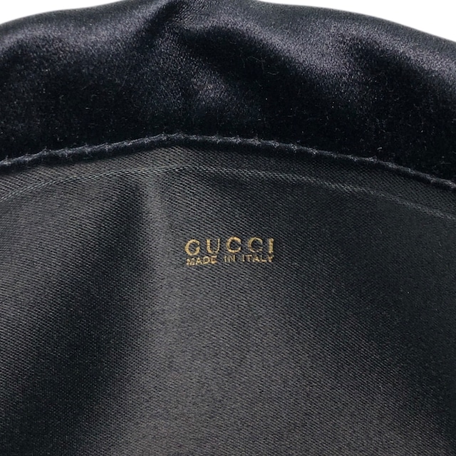 GUCCI グッチ ショルダーバッグ ブラック ホースビット ベロア タッセル vintage ヴィンテージ オールド xvctcj
