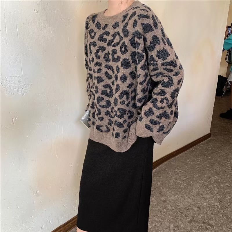 アニマル柄ニット　AJ11009-2627