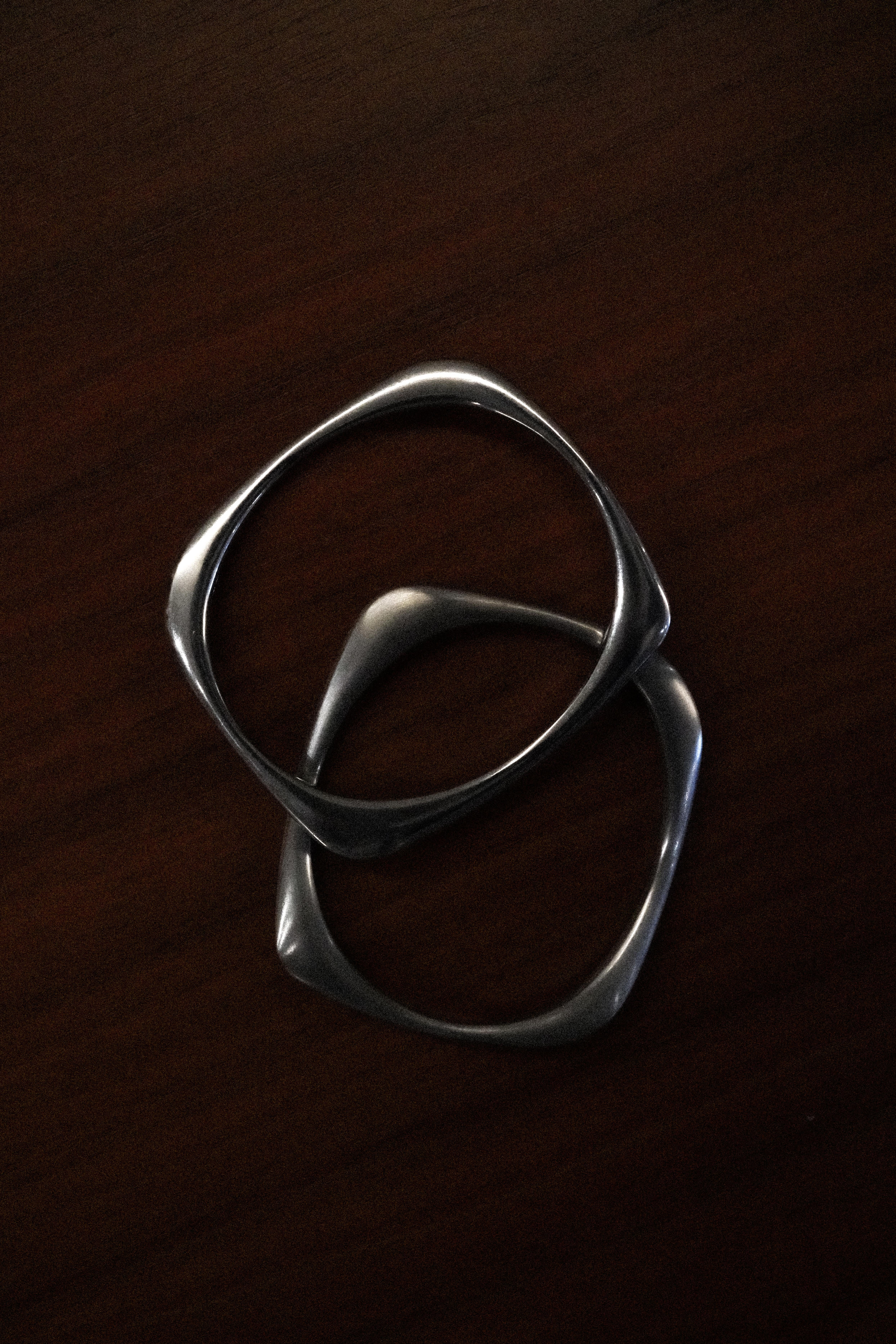 Stainless Steel Organic Curve Bangle Set | ESSENCE