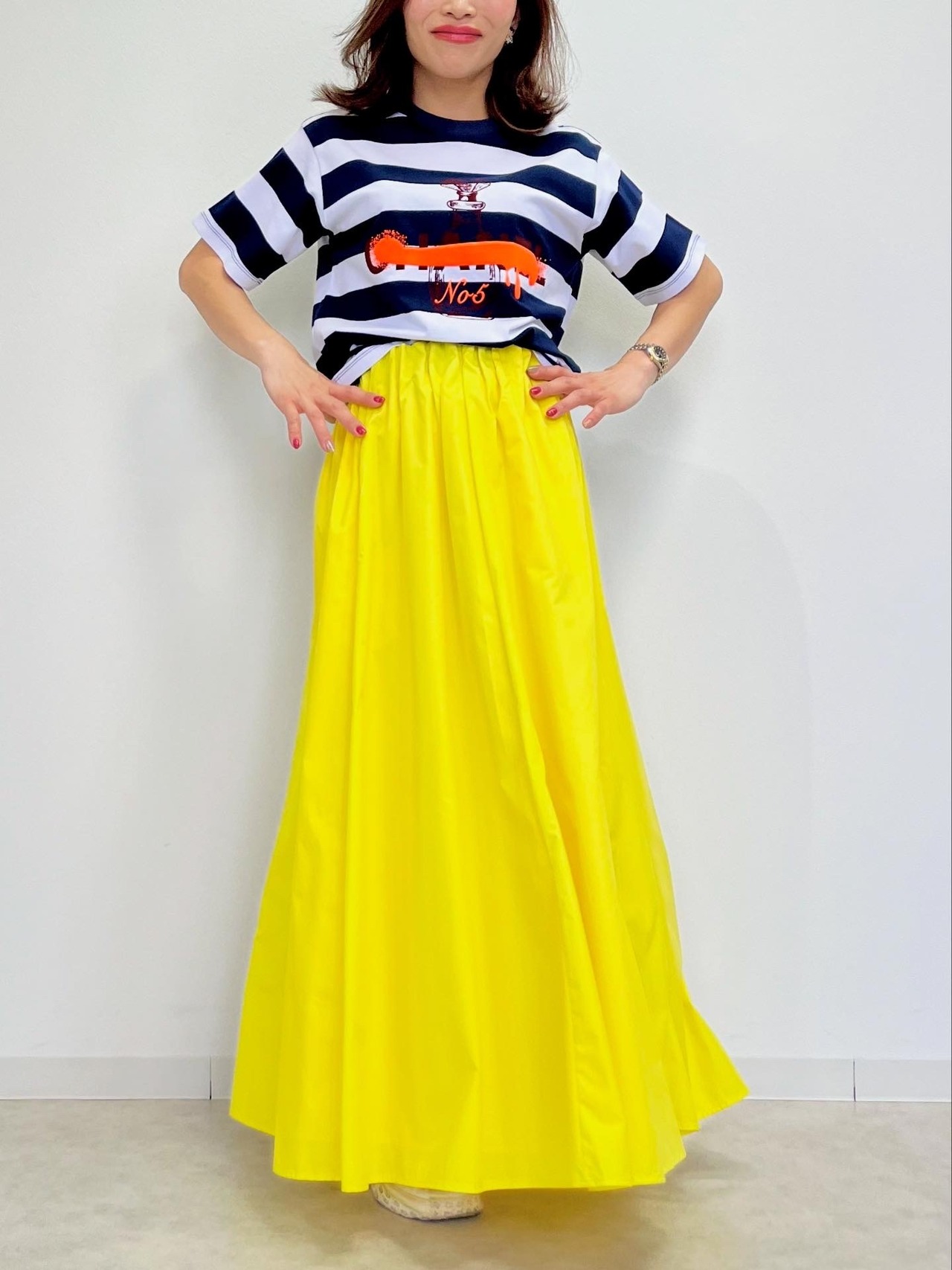 ミカーレミカーレ MICALLEMICALLE ウエストギャザースカート