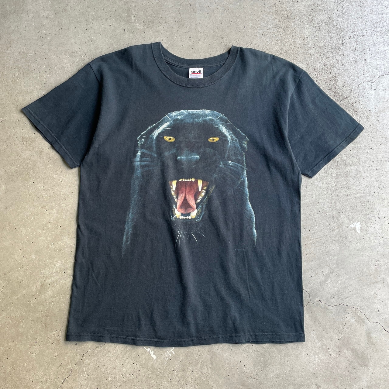 90年代 Human-i-Tees クロヒョウ アニマルプリントTシャツ 