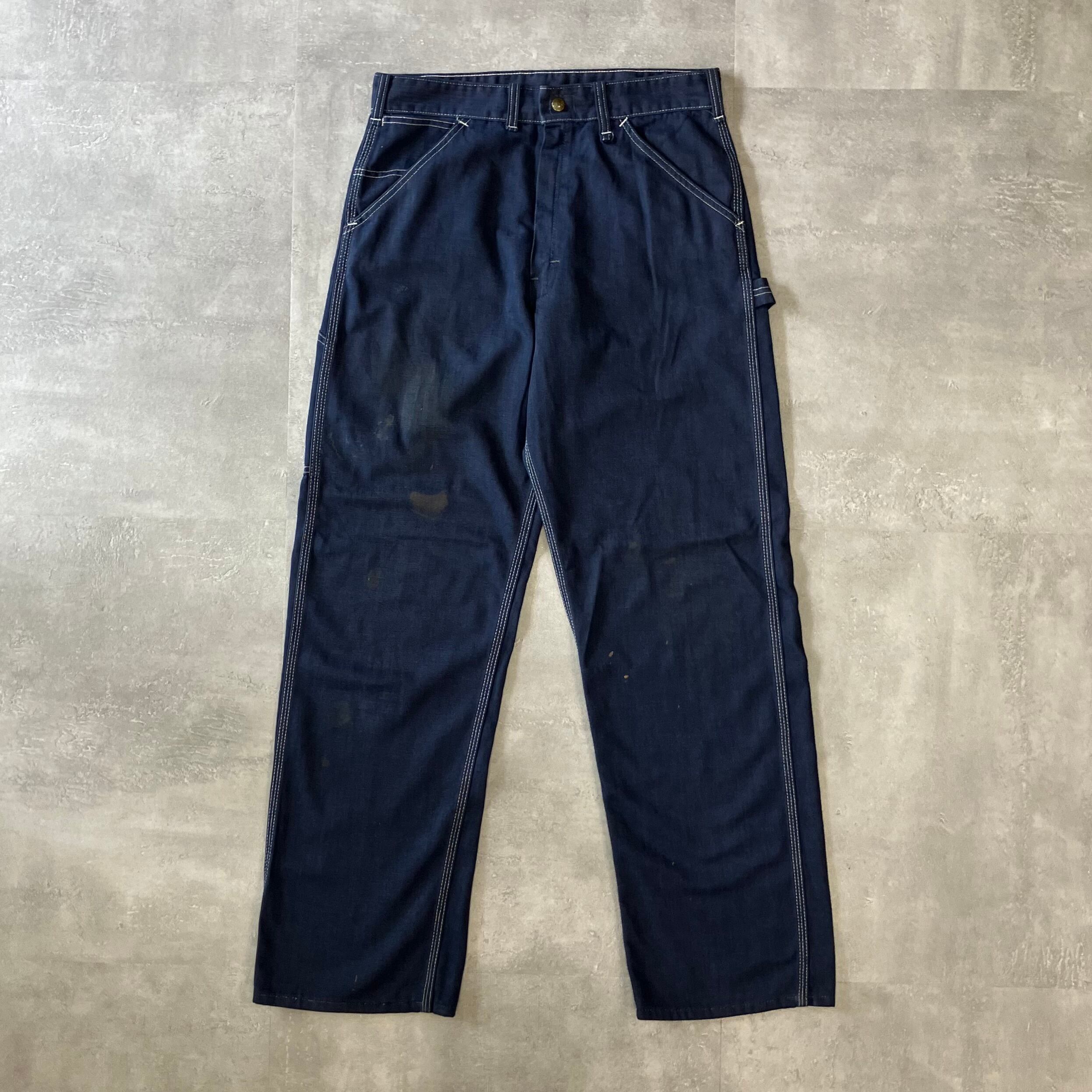 《実寸w31l30》Sears 80s ペインターパンツ デニム 濃紺 No.2795