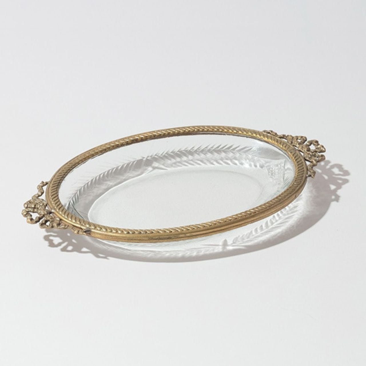 ゴールド オーバルガラストレー