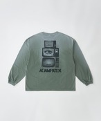 ADAM PATEK noise  aging embroidered long-sleeved T (GRN) AP2614023