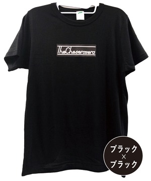 "LOGO" Tシャツ【黒 × 黒】