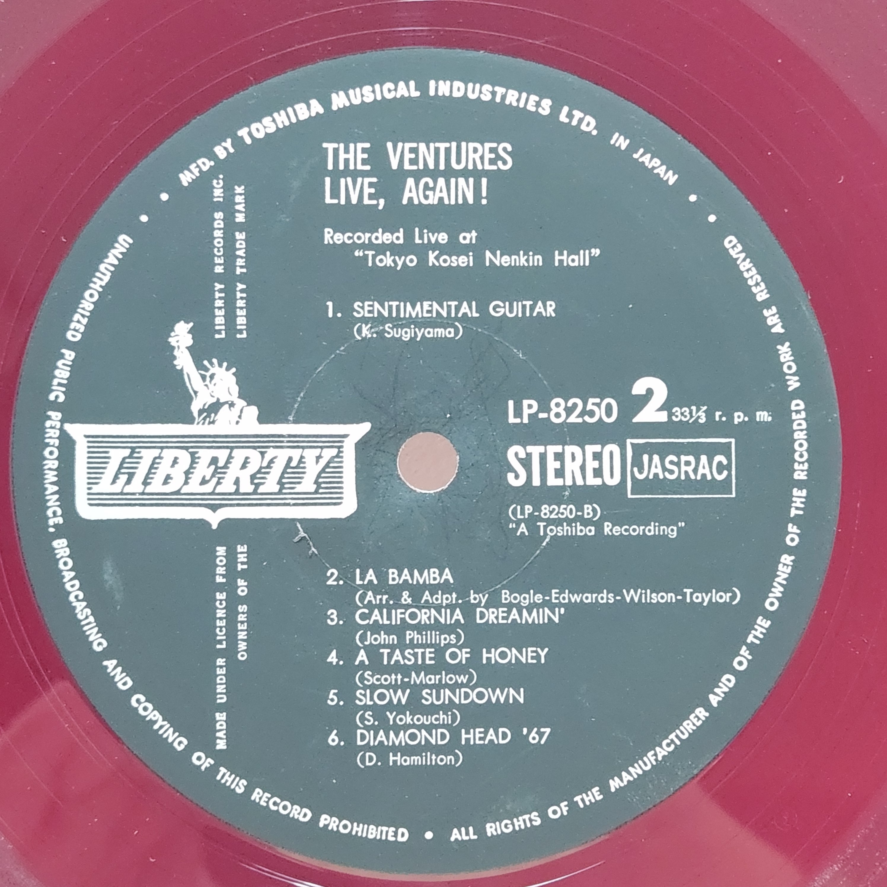 The Ventures / Live Again! [LP-8250] - 画像5