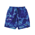 Tie dye shorts : blue ocean