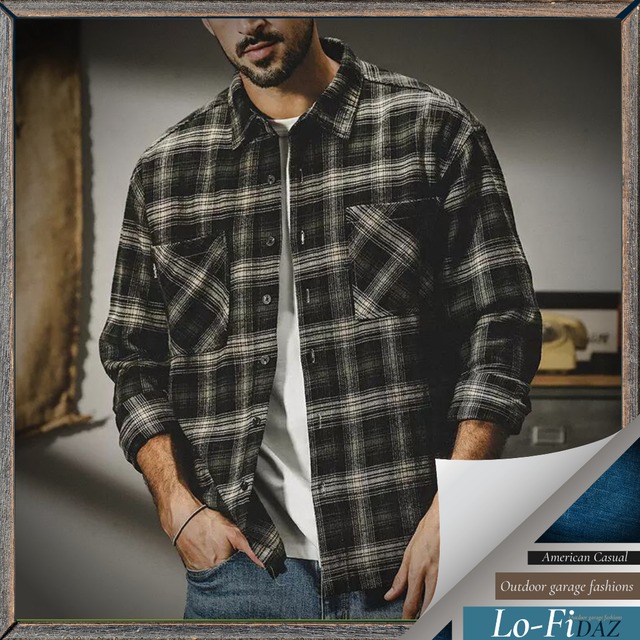 アメリカン スタイル チェック シャツ  21214