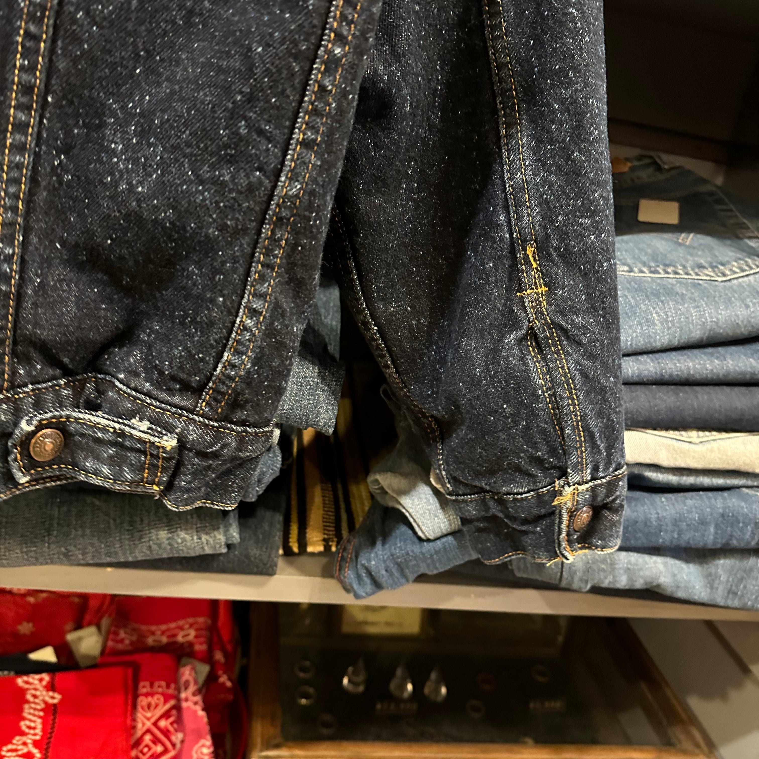 80s Levis Galactic Wash Denim Boa Jacket | VOSTOK 80s Levis Galactic Wash Denim Boa Jacket | VOSTOK